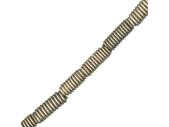 14mm Metal Trade Beads, Coiled Tubes (strand)