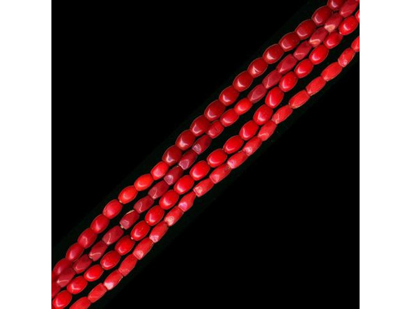 Trade Beads, Small Glass Ovals (strand)