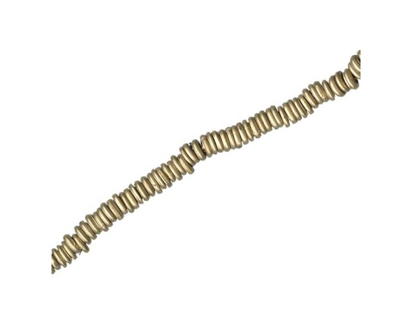 Brass Heishi Beads, 4mm (strand)