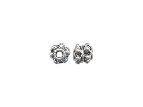 Beads, Cast, Double Daisy, 5x5mm (100 Pieces)