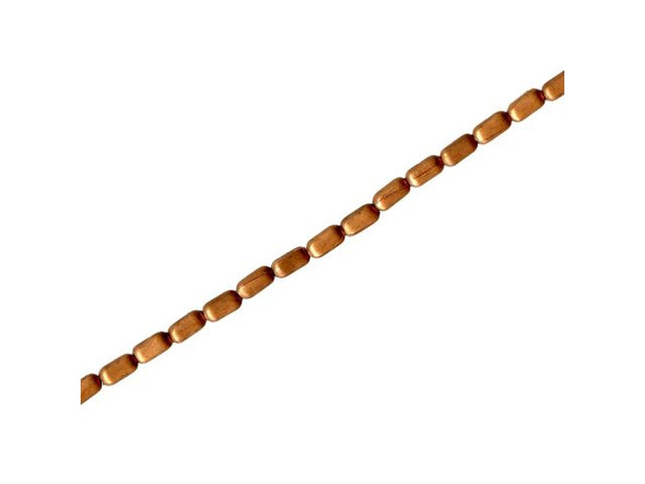 Antiqued Copper Plated Beads, Rice, 2x5mm - Special Purchase (strand)