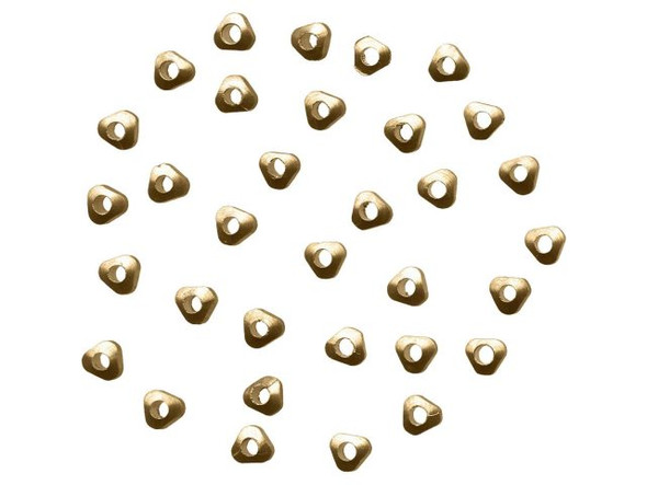 Antiqued Brass Plated Heishi Beads, Triangle, 4x2mm - Special Purchase (strand)