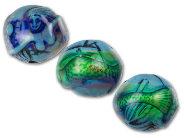 Color-Changing Mirage Bead, Mermaid's-Tale (10 Pieces)