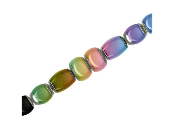 Color-Changing Mirage Bead, 6x7mm Barrel (20 Pieces)