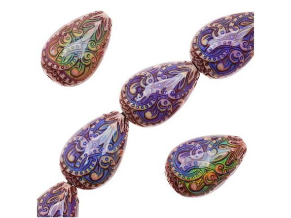 Color-Changing Mirage Bead, Fancy-Flame (10 Pieces)