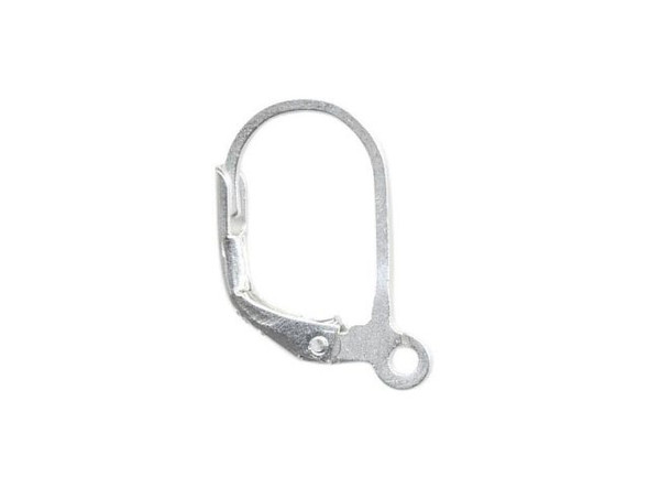 40pcs 2 Color Stainless Steel Leverback Hooks Hypoallergenic Earring Leverback Earwire Earring Hooks, Adult Unisex, Size: 14.5x12x2mm-40pcs/box, Grey