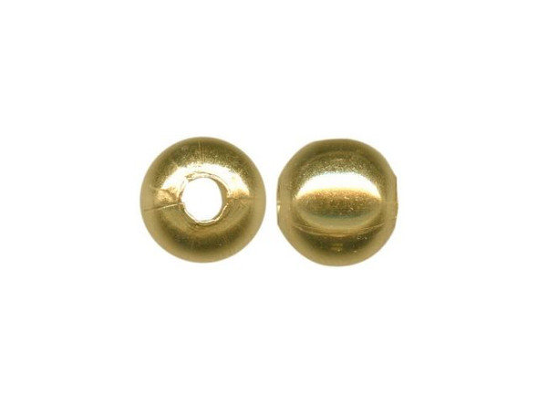 8mm Round Brass Beads (100 Pieces)