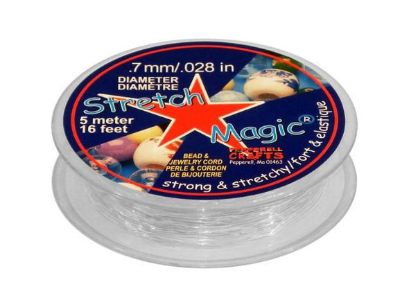 Stretch Magic Cord, 0.7mm, 5m - Clear (Spool)