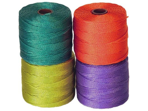 The BeadSmith Super-Lon, Bead Cord Color Mix - Brights Mix (pack)