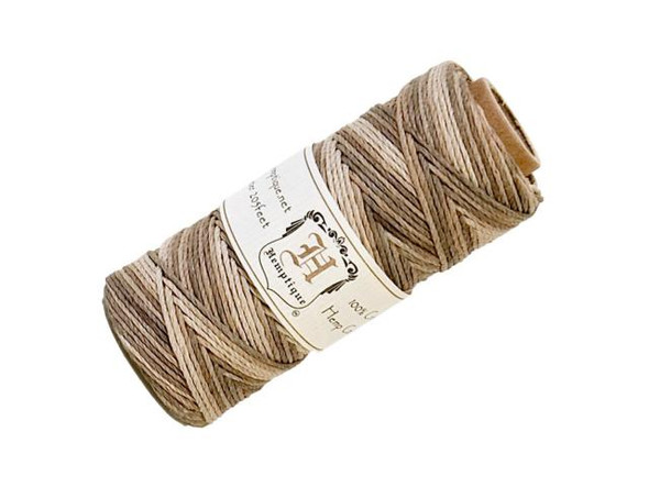 Hemp Cord, 50gm Spool, 20lb Test - Variegated Earthy (50 gram)