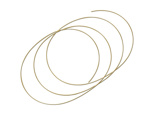 22ga Beadalon Memory Wire Coil, Large Oval Bracelet - Gold Color, Carbon Steel (.35ounce)