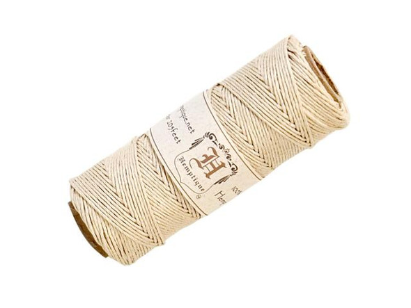 Hemp Cord, 50gm Spool, 20lb Test - Natural (50 gram)