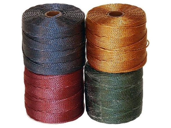 The BeadSmith Super-Lon, Bead Cord Color Mix - Dark Mix (pack)
