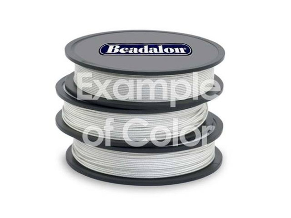 Beadalon Beading Wire, 7-Strand, 0.018", 30' Spool - Silver Color (30 foot)