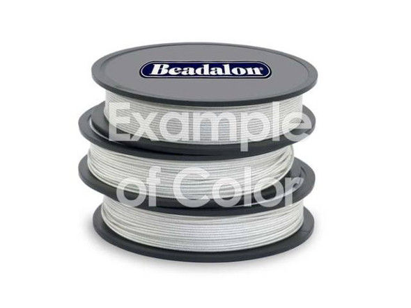 What is Beadalon?     Durable, flexible, multistrand twisted  wire cable with a smooth abrasion-resistant nylon coating.    Very easy to use - no needle required. Instead of knotting,  finish the ends with crimp beads.    Kink resistant: the higher the strand count, the better the  resistance. 7-strand is similar to other brands of tigertail but  has a smoother coating, and 19-strand is even more supple than 7-strand. Beadalon 49 Strand is the softest and most flexible of all Beadalon varieties.    For best durability use the largest diameter that fits your  beads, and the largest number of strands (7, 19 or 49) that fit  your budget.    Beadalon does not stretch, even with heavy beads. Great for  crystal necklaces, gemstones, handmade glass beads, delicate seed beads, freshwater pearls, and anything  that you want to last for decades.For help choosing the perfect size of crimp beads for each size of Beadalon, see Crimps & Cable Size Chart.   See Related Products links (below) for similar items and additional jewelry-making supplies that are often used with this item.