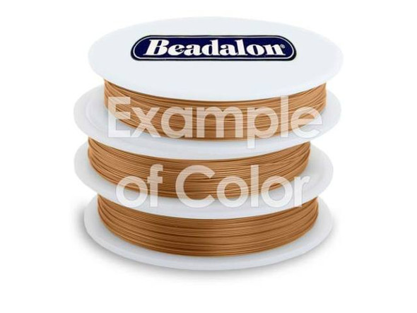 Beadalon Beading Wire, 19 Strand, 0.015", 30' Spool - Copper Satin (30 foot)