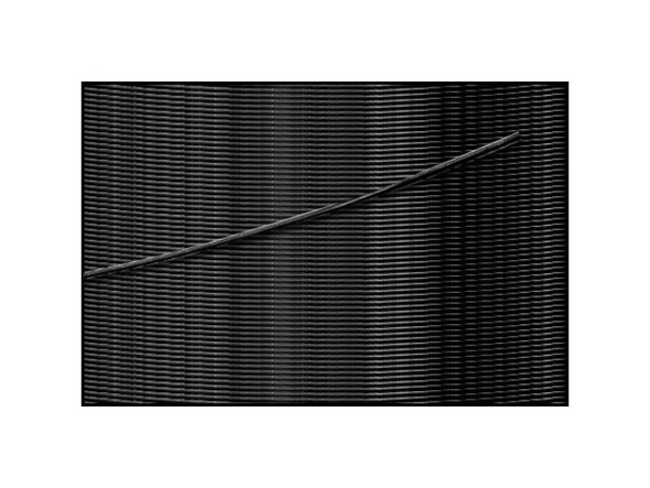 Beadalon Cord, WildFire, 0.008", 0.2mm, 50yd - Black (50 yard)