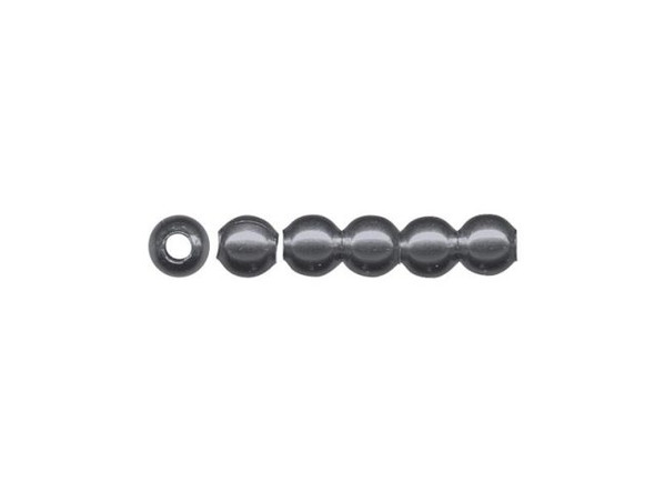 Gunmetal Metal Beads, Round, 3mm (100 Pieces)