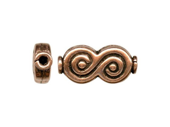 Copper Beads, Spiral (strand)