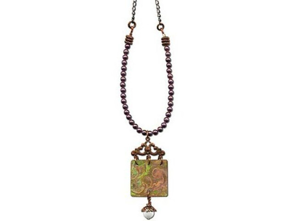 Handmade Copper Beads, Coil, Spacer (strand)