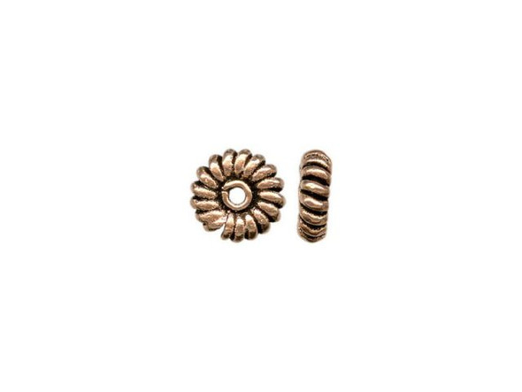 Handmade Copper Beads, Coil, Spacer (strand)