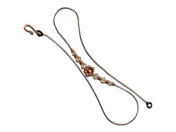 Handmade Copper Beads, Flower (strand)