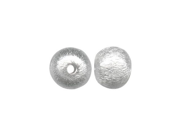 Silver Plated Metal Beads, Round, 8mm (strand)