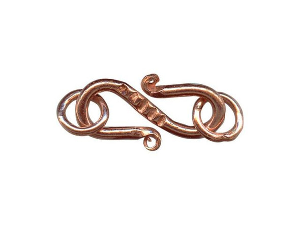 Copper Clasp, "S" (10 Pieces)