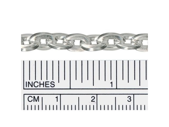 Gunmetal Square-Wire Oval Cable Chain, 5.8mm, 10-meter (Spool)