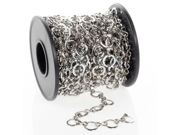 Best Selling Item!  The links on unsoldered chain can be opened with pliers, allowing for great design flexibility. Unfortunately, the manufacturer of this chain has closed. We are working on replacements!   See Related Products tab for products and projects that go with this item.