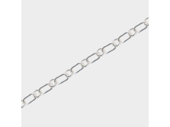 Sterling Silver Heavy Long and Short Chain Spool, Footage (foot)