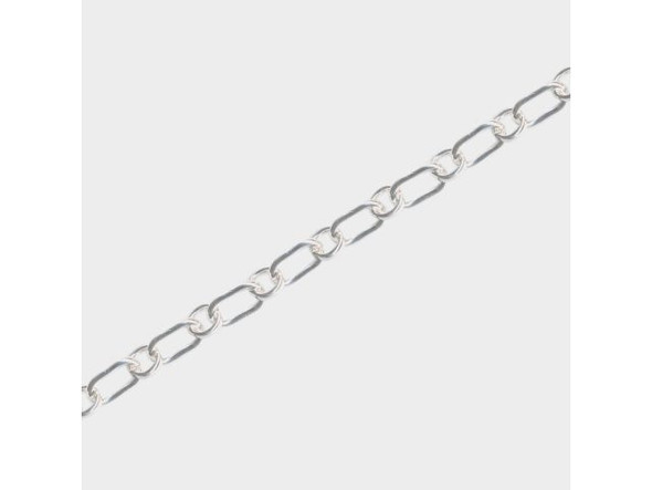 This style of chain by the foot is also available by the full spool. Simply order 25 feet to receive the spool price.  All of our sterling silver is nickel-free, cadmium free and meets the EU Nickel Directive.   See Related Products links (below) for similar items, additional jewelry-making supplies that are often used with this item, and general information about these jewelry making supplies.Questions? E-mail us for friendly, expert help!