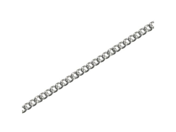 27" Stainless Steel Endless Curb Chain Necklaces, Bulk (12 Pieces)
