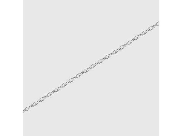 Sterling Silver 1.1mm Fine Rope Chain Spool, Footage (foot)