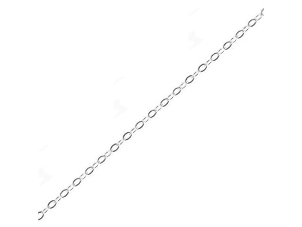 Sterling Silver 1.4mm Fine Cable Chain Spool, Footage (foot)