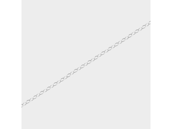Sterling Silver 1.4mm Fine Cable Chain Spool, Footage (foot)