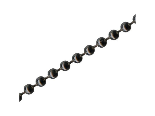 Gunmetal Ball Chain SPOOL, 4.8mm, 100ft (100 foot)