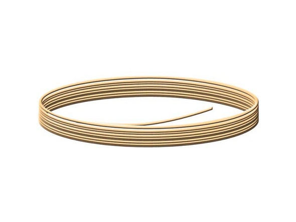 Red Brass Jewelry Wire, Round, 18ga, 4oz, 50-feet (Spool)