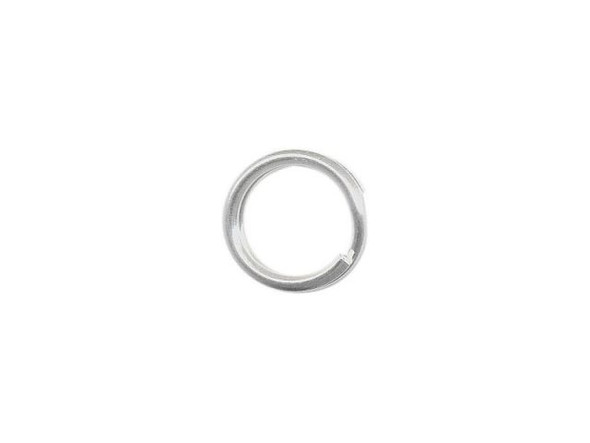 Sterling Silver Split Rings, 8mm (10 Pieces)