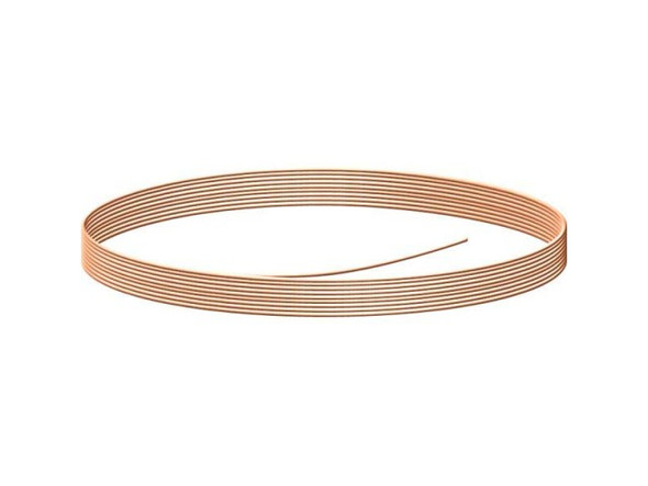 Copper Jewelry Wire, 22ga, Round, 125' (4 ounce)