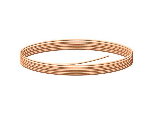 Copper Jewelry Wire, 18ga, Round, 50' (Spool)
