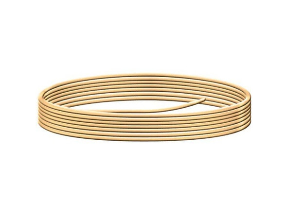 Red Brass Jewelry Wire, 16ga, Round, 32' (4 ounce)