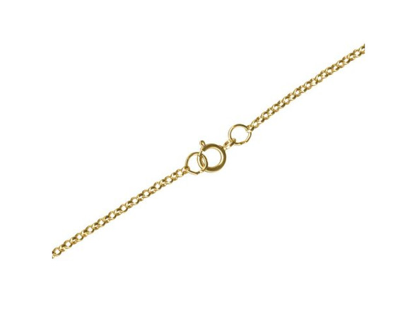 12kt Gold-Filled Rolo Chain Necklace, 18", 1.4mm (Each)