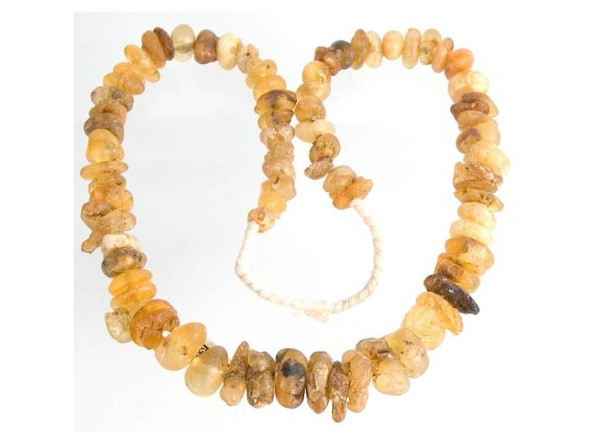 Trade Beads, Water "Amber", Medium (strand)