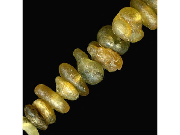 Trade Beads, Water "Amber", Medium (strand)