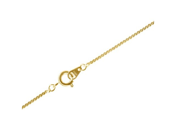 Gold Plated Serpentine Chain Necklace, 18" (12 Pieces)