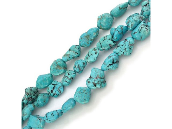 See Related Products links (below) for similar items and additional jewelry-making supplies that are often used with this item. Magnesite has the same crystal structure as calcite. Its typically white color, porous composition, and low luster make this gemstone a good candidate for color enhancement. Most magnesite on the market (including ours) is dyed.Turquoise magnesite (sometimes erroneously called chalk turquoise) makes a wonderful substitute for much-pricier genuine turquoise. Other colors of dyed magnesite work great in cowgirl jewelry.For hundreds of years, Native Americans, including the Pomo people of California, used magnesite beads as jewelry and currency. Magnesite's metaphysical properties are said to include assistance in creative visualizations, meditation, stimulating passion, strengthening bones, and lessening the symptoms of PMS.