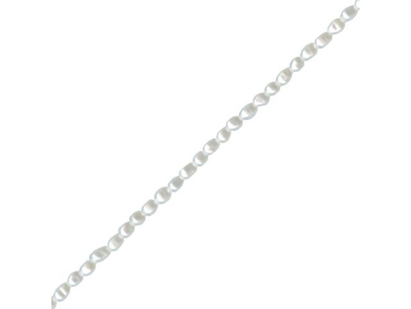 Freshwater Pearl Beads, Rice, 2-2.5mm - White (strand)