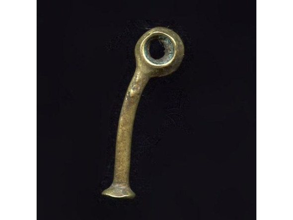 African Pendant, Brass Goldweight, Nail (Each)