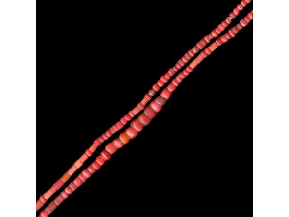 Trade Beads, White Heart, 4-5mm (strand)
